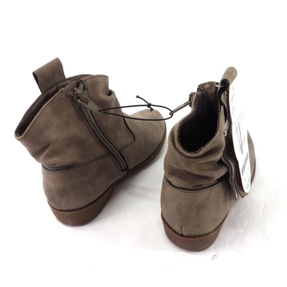 Shoes Child's Suede Taupe Fashion Cowboy Ankle Boot size 11NWT - Picture 3 of 5